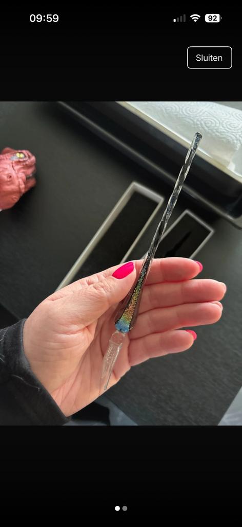 Glass dip pen, Verzamelen, Pennenverzamelingen, Overige merken, Overige typen, Nieuw, Met doosje