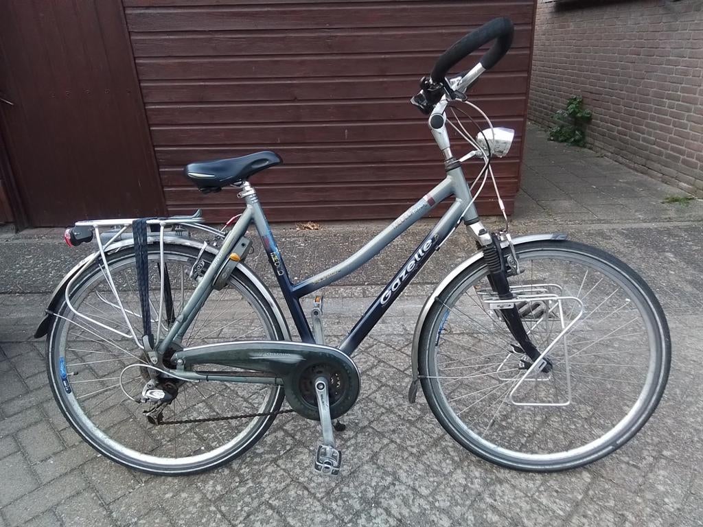 Damesfiets Gazelle Medeo, 28 inch, Gebruikt, Velgrem, Meer dan 20 versnellingen