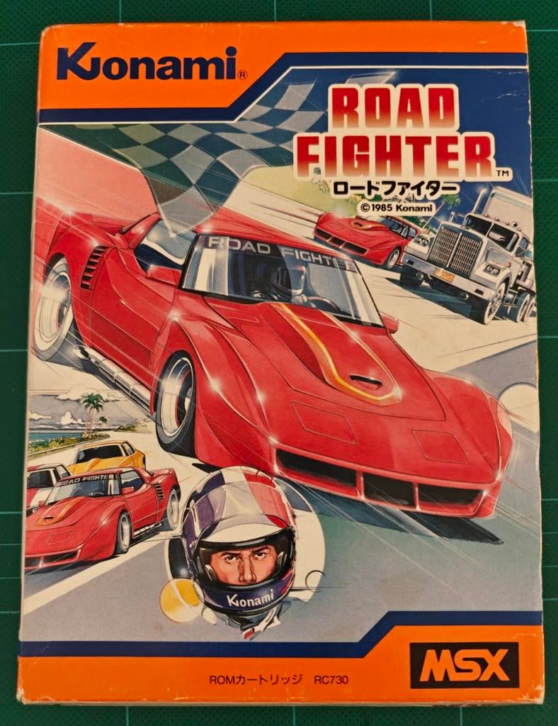 MSX Road Fighter RC730 CIB - Konami, Spelcomputers en Games, 1 speler, Racen en Vliegen, Ophalen of Verzenden, Zo goed als nieuw