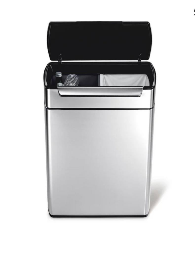 Simplehuman Recycler Afvalemmer - Nieuw in doos!, 50 tot 75 cm, Nieuw, 40 liter of meer, Ophalen of Verzenden