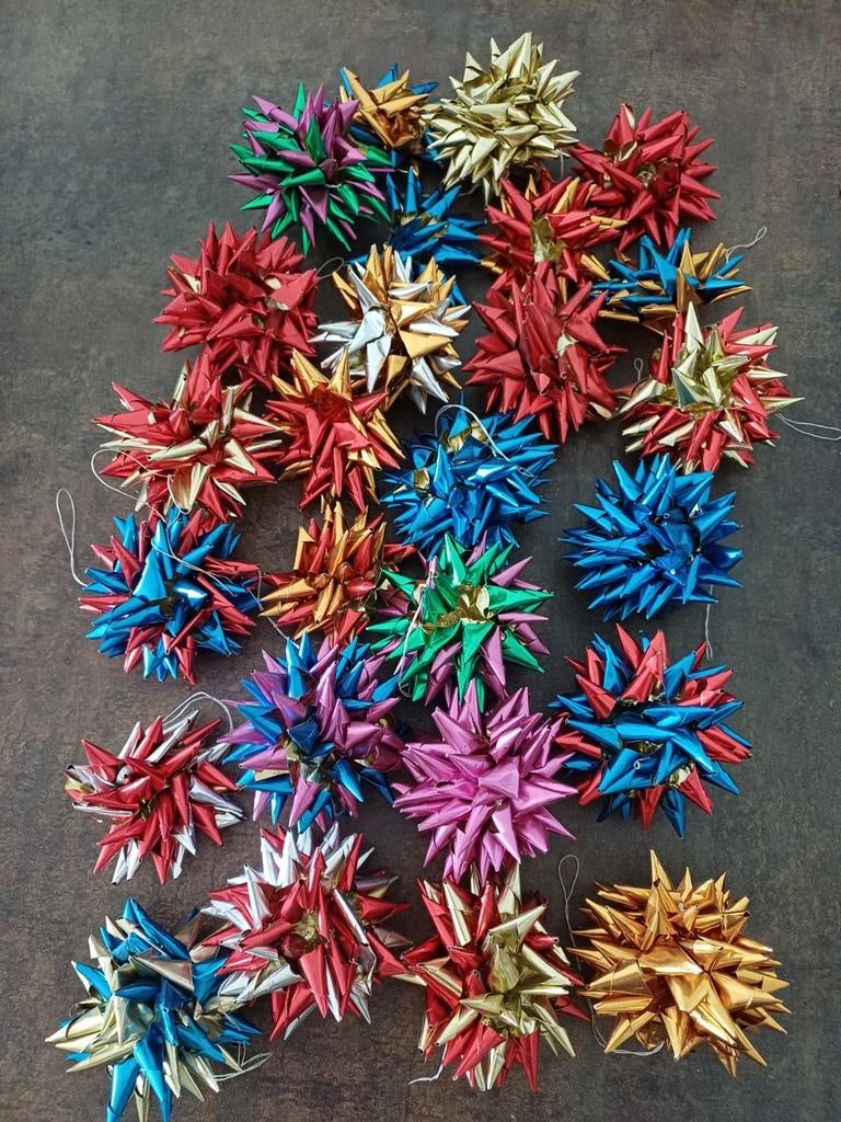 Oude kerst folie sterren, Diversen, Kerst, Ophalen of Verzenden, Nieuw