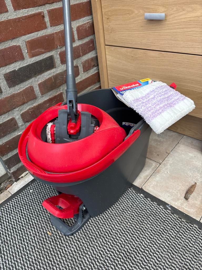 Vileda EasyWring & Clean Turbo Dweilsysteem met emmer, Ophalen, Dweilemmer, -bak, of -wagen