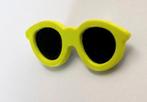 Vintage Prachtige pop-art vroege plastic Bril broche Taiwan, Overige materialen, Overige kleuren, Verzenden, Minder dan 4 cm