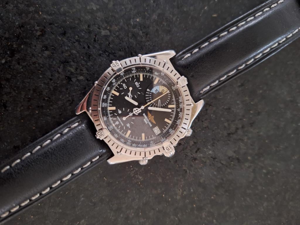 Breitling Chronomat yachting regate sailing, Ophalen of Verzenden, Leer, Breitling