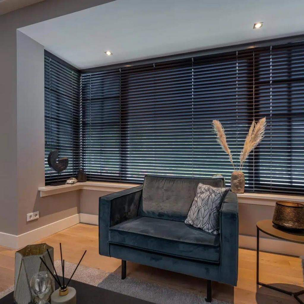 Decosol Jaloezie Zwart NIEUW 100x130cm 50mm, Huis en Inrichting, Jaloezie, Nieuw, 100 tot 150 cm, Zwart