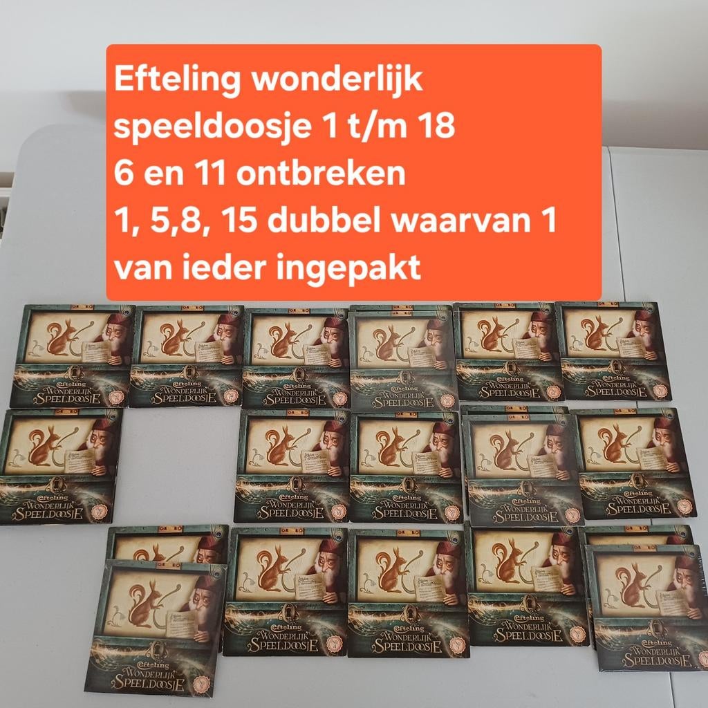 Efteling Wonderlijk Speeldoosje CD's (1-18, excl. 6, 11), Verzamelen, Efteling, Ophalen of Verzenden, Nieuw, Overige typen