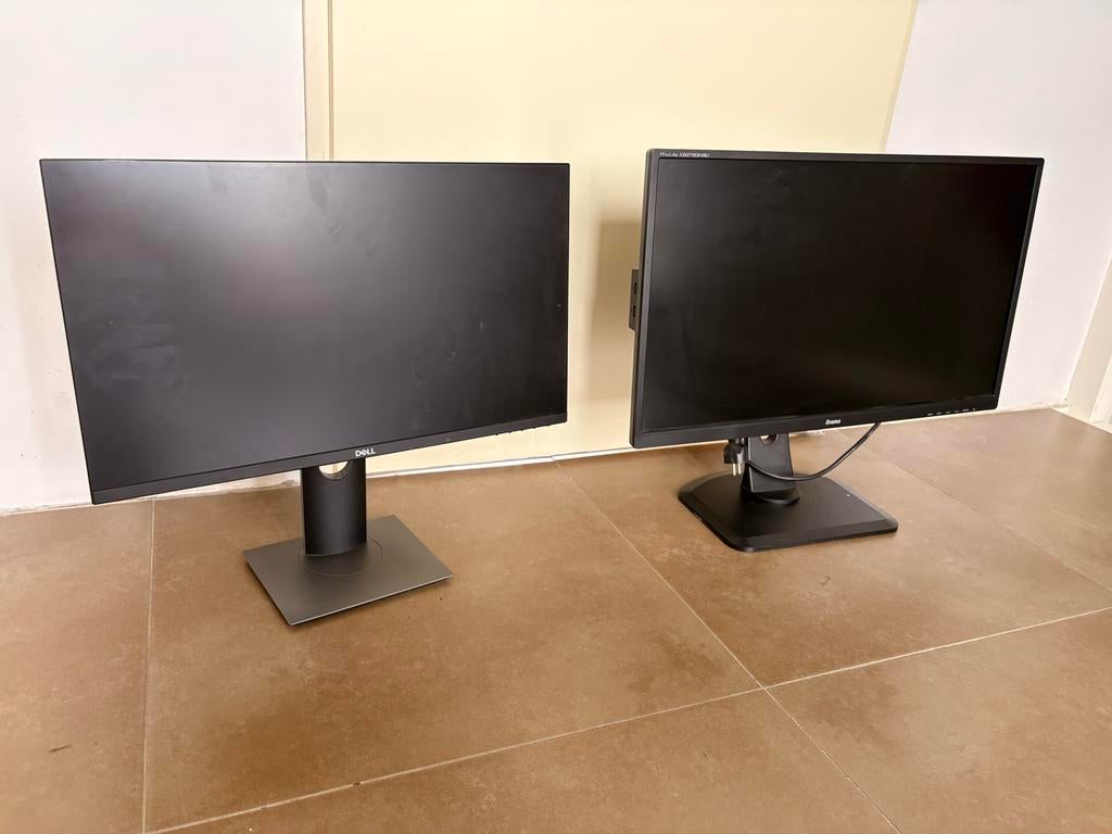 Iiyama ProLite XB2783HSU & Dell P2419H Monitor, Computers en Software, Monitoren, Ophalen, In hoogte verstelbaar, VA, Full HD