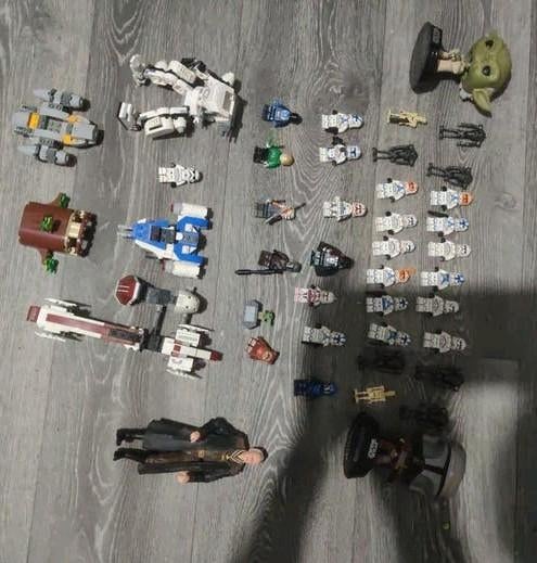 Grote Star Wars Lego collectie met figuren en schepen, Ophalen, Zo goed als nieuw, Actiefiguurtje