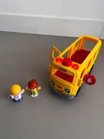 Fisher-Price Little People Schoolbus met poppetjes, Ophalen of Verzenden, Gebruikt, Auto of Voertuig, Met licht