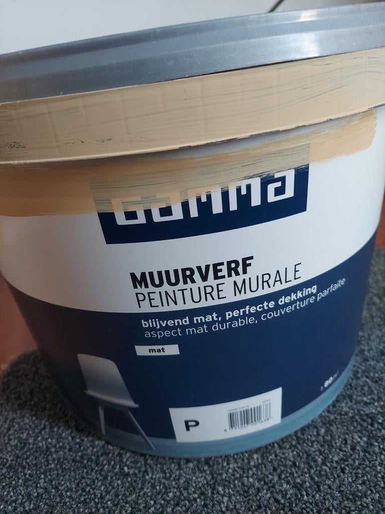 Gamma Muurverf Mat - Tarwe geel, Geel, Nieuw, Ophalen of Verzenden, Verf