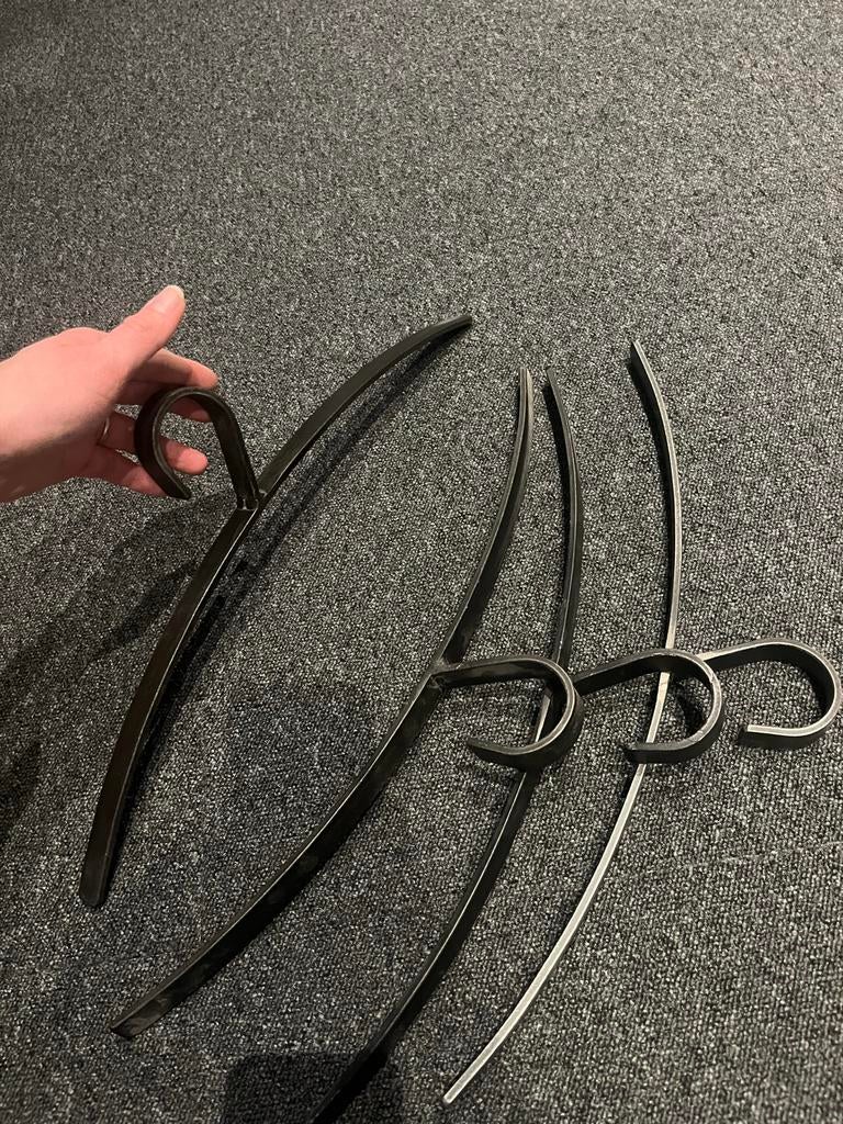 Metalen kledinghangers, 4 stuks, Overige typen, Nieuw, Ophalen of Verzenden, Minder dan 100 cm