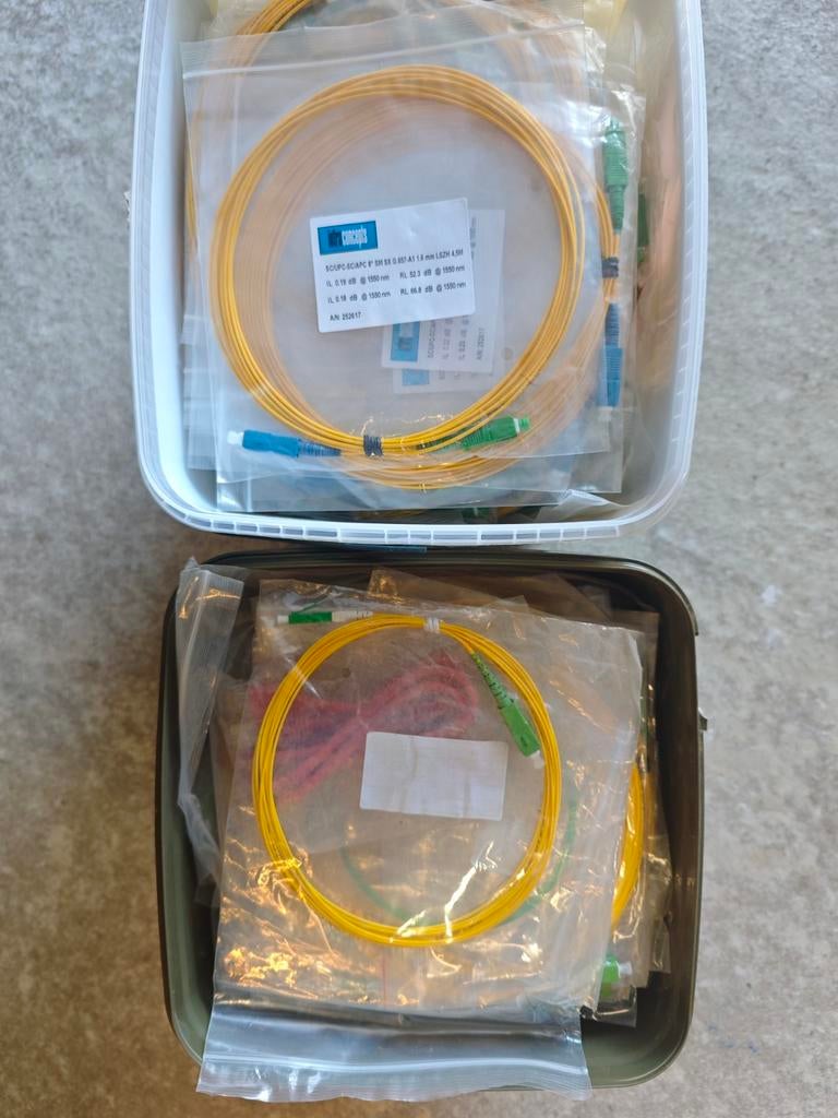 Glasvezel Patchkabels, Computers en Software, Pc- en Netwerkkabels, Ophalen of Verzenden