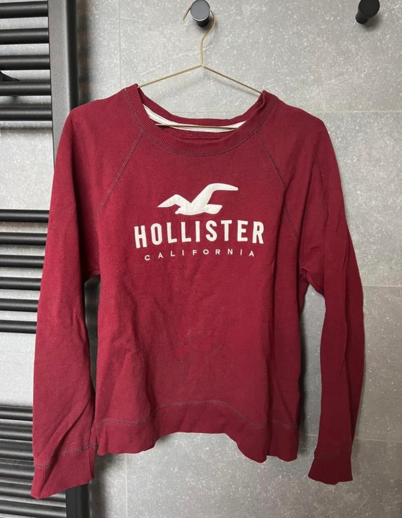 Rode trui van Hollister in maat S, Kleding | Dames, Truien en Vesten, Ophalen of Verzenden, Zo goed als nieuw, Maat 36 (S), Rood