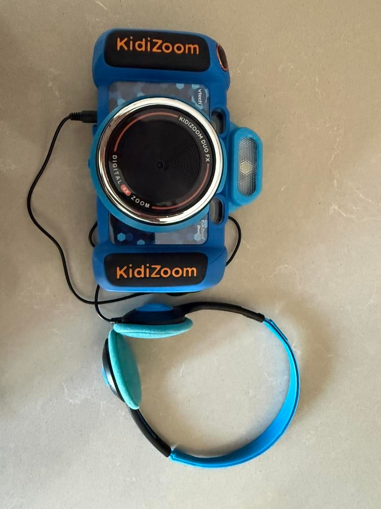 VTech KidiZoom Duo FX camera - blauw, Kinderen en Baby's, Speelgoed | Vtech, Ophalen of Verzenden, Zo goed als nieuw