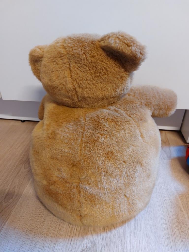 Douwe egberts theemuts beer knuffel 35 cm, Verzamelen, Ophalen of Verzenden, Stoffen beer, Overige merken