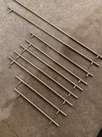 Set van 8 RVS handgrepen voor keukenkastjes/lades, Ophalen, Gebruikt, 200 cm of meer, Minder dan 25 cm