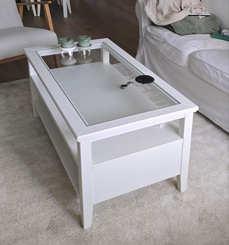 Ikea Idanas salontafel, Ophalen, 50 tot 100 cm, Rond, 50 tot 100 cm