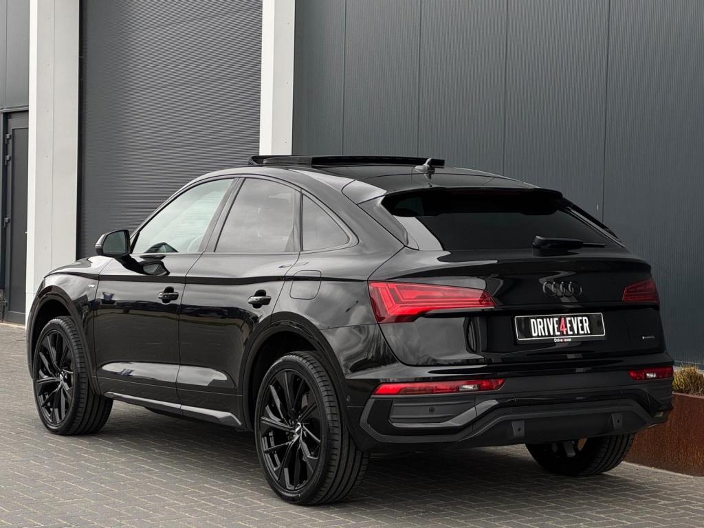 Audi Q5 Sportback 55 TFSI e 3x S Line edComp. FULL PANO NAVI, Automaat, 4 cilinders, Leder en Stof, Zwart