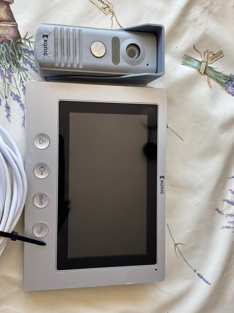 Tk Konig video deurbel., Ophalen of Verzenden, Ingebouwde camera, Gebruikt, Bedraad