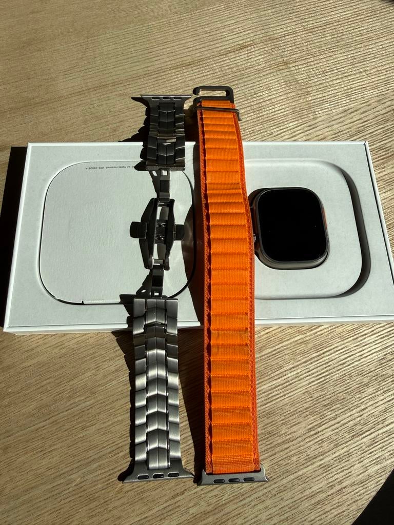 Apple Watch Ultra (1e generatie) – 49mm Titanium, Afstand, IOS, Ophalen of Verzenden, Zo goed als nieuw