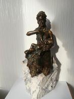 Brons Beeld Vrouw met Kind van André Paor., Ophalen of Verzenden, Zo goed als nieuw, Mens