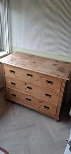 Grenen ladekast commode, Huis en Inrichting, Kasten | Ladekasten, Gebruikt, 3 of 4 laden, Minder dan 100 cm, Grenenhout