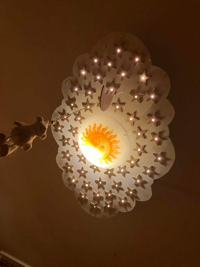 Babykamer lamp met muziek, Kinderen en Baby's, Ophalen, Zo goed als nieuw, Lamp