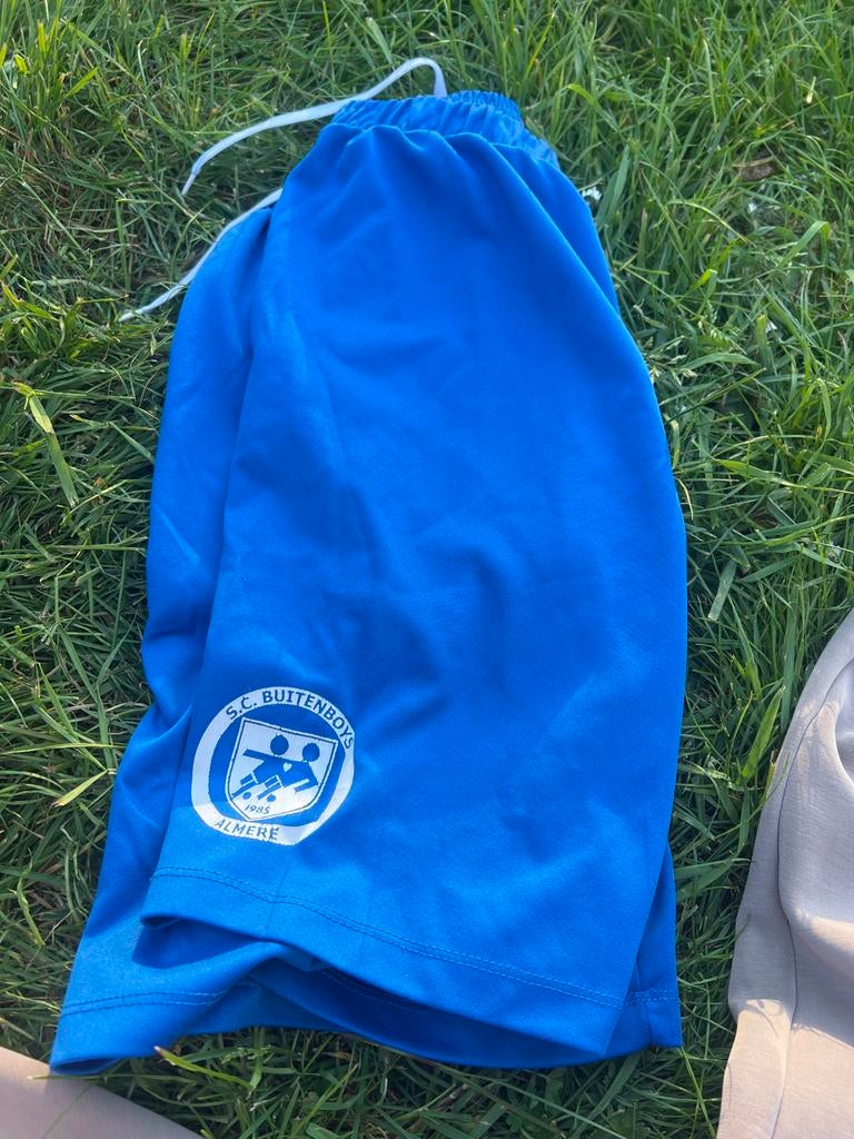 Blauwe sportbroek S.C. Buitenboys Almere, Maat L, Ophalen of Verzenden, Zo goed als nieuw, Broek