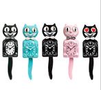 De retro Kit-Cat klok katten poes wandklok kat cats kadoidee, Ophalen of Verzenden, Nieuw, Wandklok