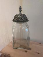 Glazen bewaar pot met kunstof deksel, Glas, Ophalen of Verzenden, Zo goed als nieuw, Voorraadpot