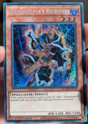Yu-Gi-Oh! Gravekeeper’s Recruiter BLMM 1st Edition ! beschikbaar voor biedingen