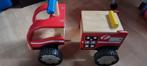 Houten loopauto brandweer+ speelgoed auto, Kinderen en Baby's, Speelgoed | Buiten | Voertuigen en Loopfietsen, Ophalen of Verzenden