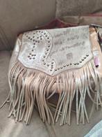 PH&T Tas Zilver/Wit met Franjes, Sieraden, Tassen en Uiterlijk, Ophalen of Verzenden, Gebruikt, Overige kleuren, Handtas