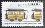 USA   Early Electric Streetcar, Postzegels en Munten, Postzegels | Amerika, Verzenden, Noord-Amerika