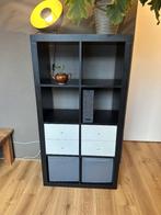 Ikea kallax kast 8 vaks + inzetlades, bakken nieuwprijs €120, Huis en Inrichting, Kasten | Boekenkasten, Ophalen, 50 tot 100 cm