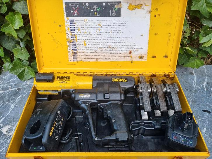 REMS Accu PERSTANG set, Doe-het-zelf en Verbouw, Gereedschap | Handgereedschap, Zo goed als nieuw, Ophalen of Verzenden