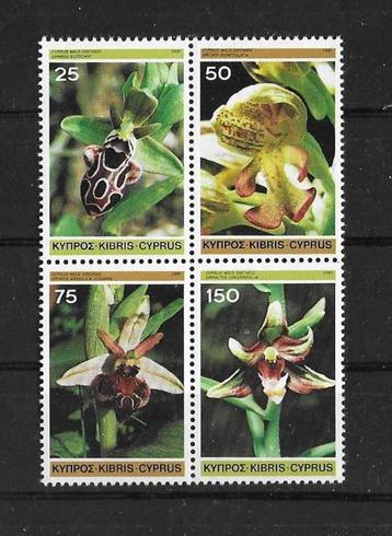 Cyprus Michel Viererblock 552-555 postfris BLOEMEN beschikbaar voor biedingen