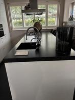 Witte keuken kasten en (schier)eiland composiet, Huis en Inrichting, Keuken | Complete keukens, Ophalen, Gebruikt, Wit, Overige typen