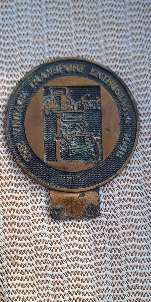 Vintage bronzen Transport Enthusiasts Club Badge., Verzamelen, Automerken, Motoren en Formule 1, Gebruikt, Auto's, Ophalen of Verzenden