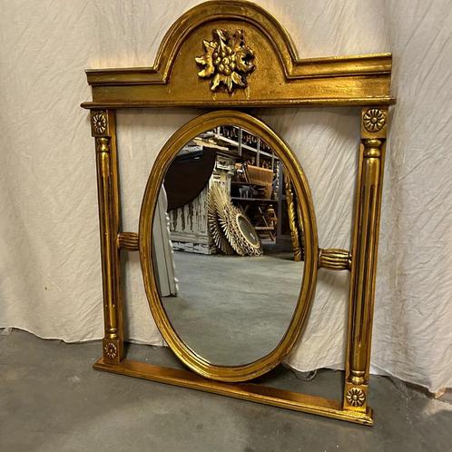 Barok Spiegel - houten lijst - goud - 100 x 80cm-TTM Wonen, Huis en Inrichting, Woonaccessoires | Spiegels, Nieuw, 75 tot 100 cm