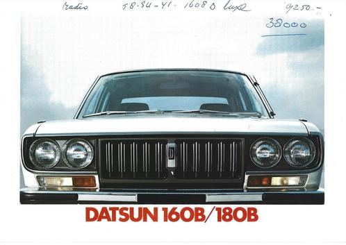 Datsun 160B / 180B brochure (dt03) auto, Boeken, Auto's | Folders en Tijdschriften, Zo goed als nieuw, Overige merken, Verzenden