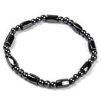 Elastische armband met hematiet 011003, Info.adorabeads@gmail.com, Adorabeads, Overige kleuren, Nieuw