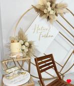 Metalen backdrop achtergrond goud, Ophalen, Zo goed als nieuw, Geboorte of Huwelijk