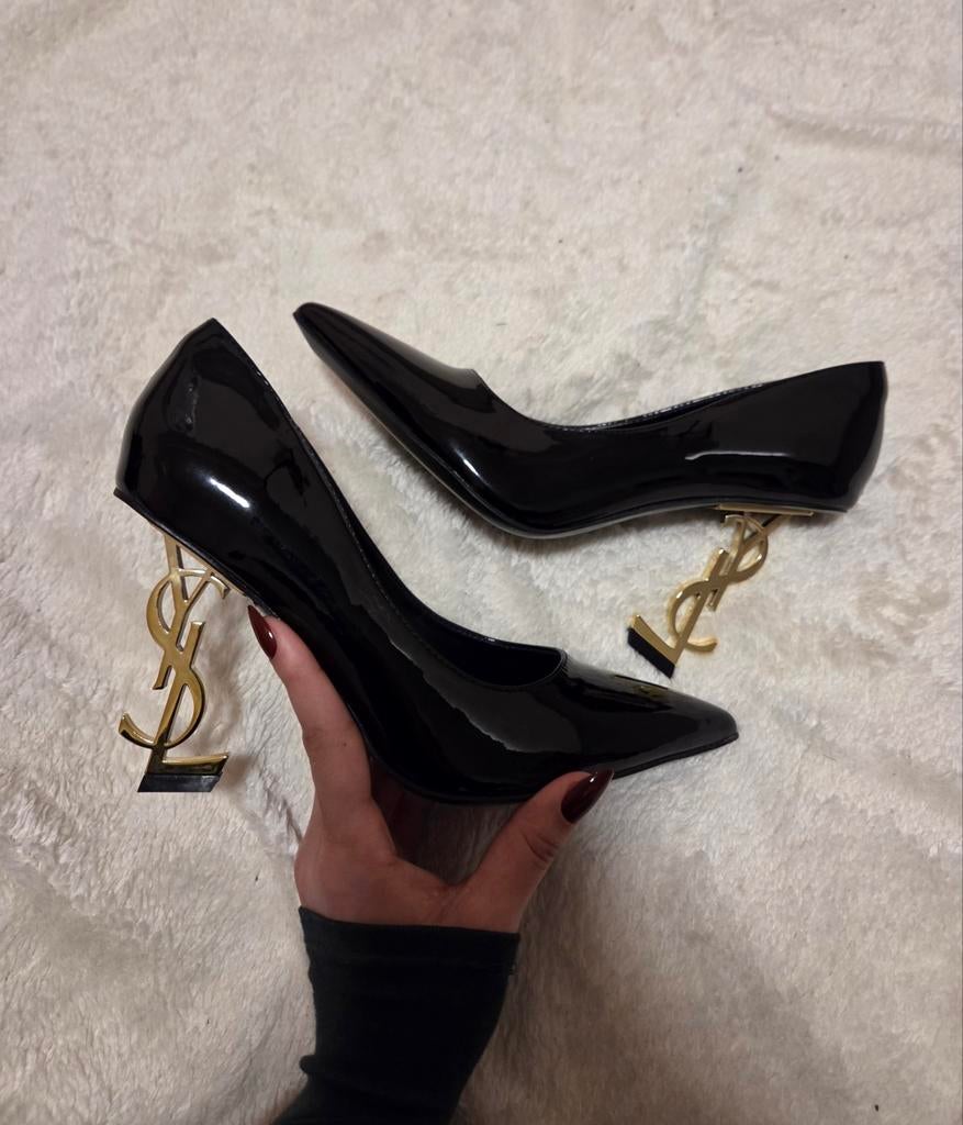 Yves Saint Laurent Opyum Heels - Patent Leather/Gold, Kleding | Dames, Schoenen, Pumps, Zwart, Nieuw, Saint Laurent