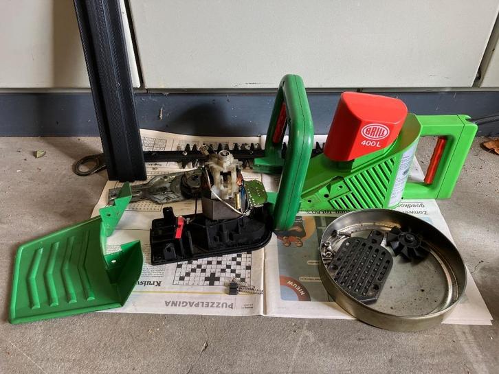 Brill 400 heggeschaar onderdelen, Tuin en Terras, Heggenscharen, Gebruikt, Elektrisch, Ophalen of Verzenden