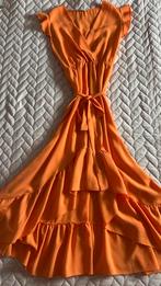 jurk lang Zomer dress maat S orange, Maat 38/40 (M), Oranje, Ophalen of Verzenden, Zo goed als nieuw
