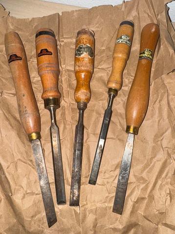 Set van 5 Steekbeitels - Nooitgedagt beschikbaar voor biedingen