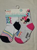 Minnie Mouse babysokjes duo-pack roze/blauw maat 68/74, Kinderen en Baby's, Babykleding | Schoentjes en Sokjes, Nieuw, Meisje