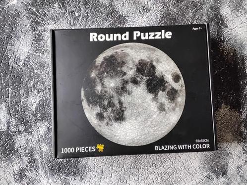 Ronde puzzel van de maan van Pinshidai, Hobby en Vrije tijd, Denksport en Puzzels, Zo goed als nieuw, Legpuzzel, 500 t/m 1500 stukjes