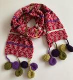 BOHO Sjaal met gehaakte ‘franjes’, Ophalen of Verzenden, Gedragen, Maat 46/48 (XL) of groter, Sjaal